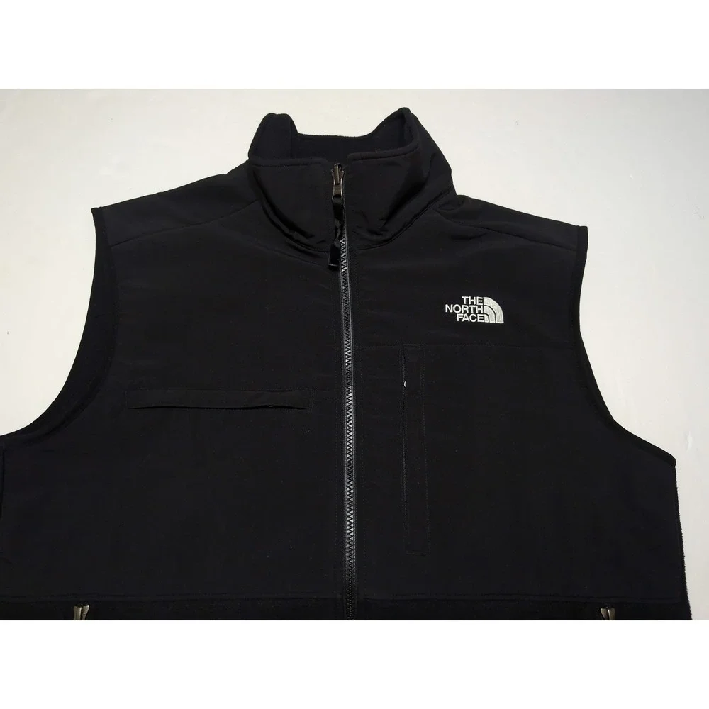 THE NORTH FACE Men's Full Zip Soft Shell Vest Denali Black Medium M